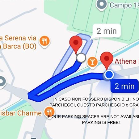 Athena Rooms - Parcheggio Privato Bologna Eksteriør billede