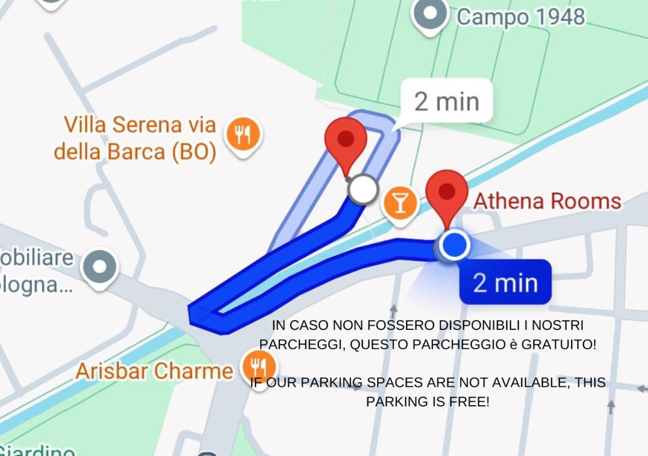 Athena Rooms - Parcheggio Privato Bologna Eksteriør billede